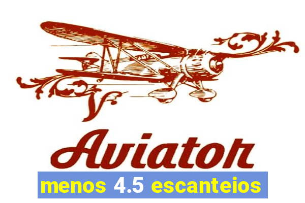 menos 4.5 escanteios
