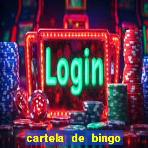 cartela de bingo pra imprimir