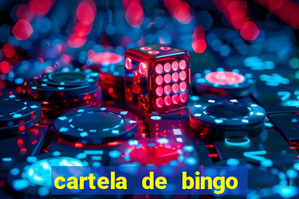 cartela de bingo pra imprimir