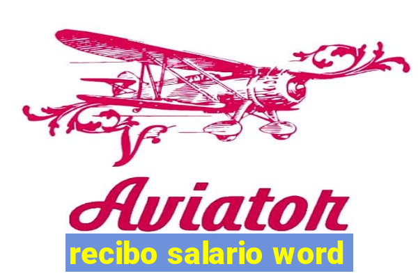 recibo salario word