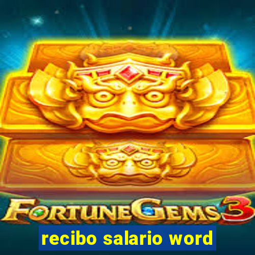 recibo salario word