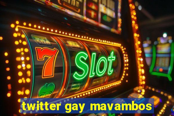 twitter gay mavambos