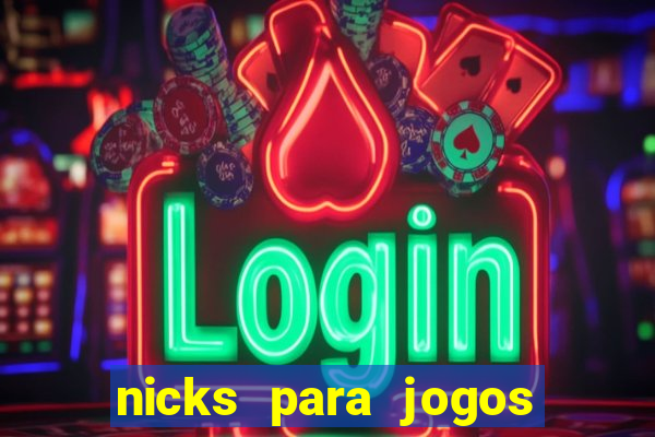 nicks para jogos de tiro
