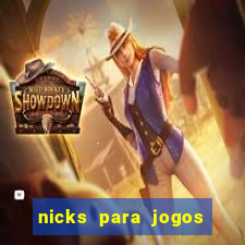 nicks para jogos de tiro