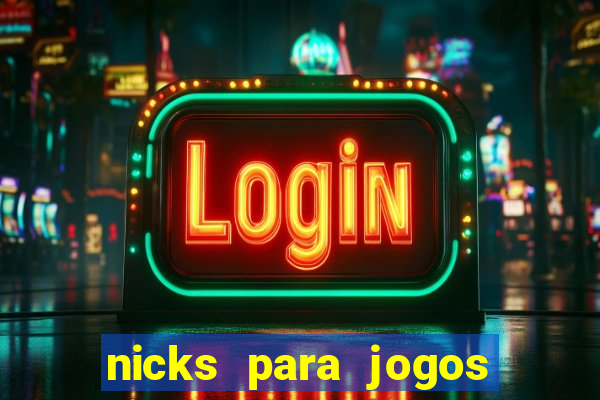 nicks para jogos de tiro