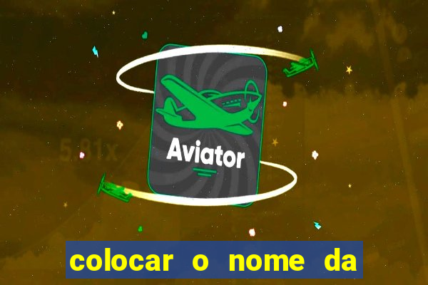 colocar o nome da pessoa no congelador