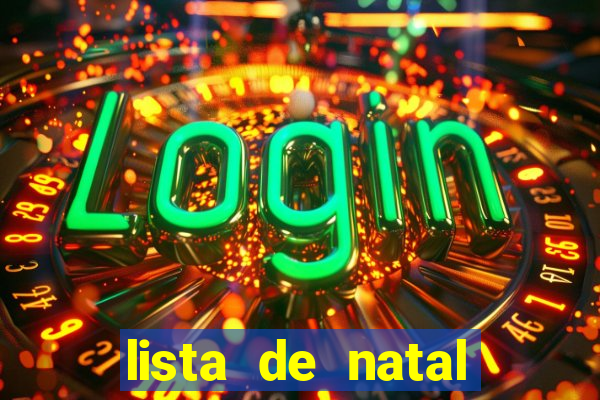 lista de natal para imprimir