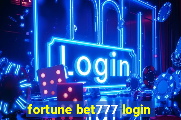 fortune bet777 login