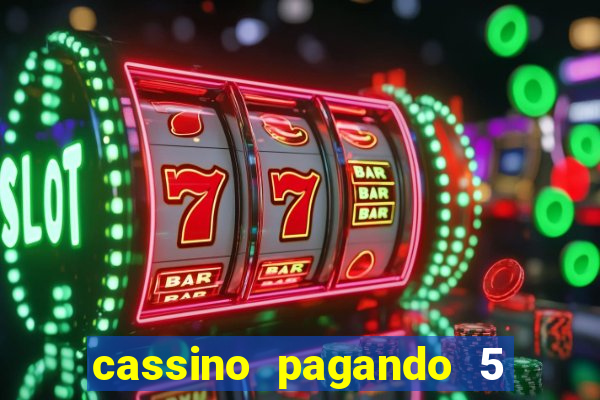 cassino pagando 5 reais no cadastro