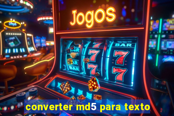 converter md5 para texto