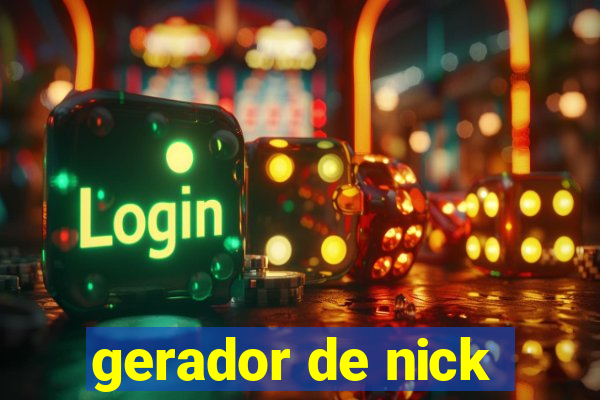 gerador de nick