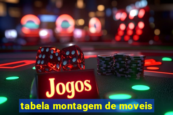 tabela montagem de moveis