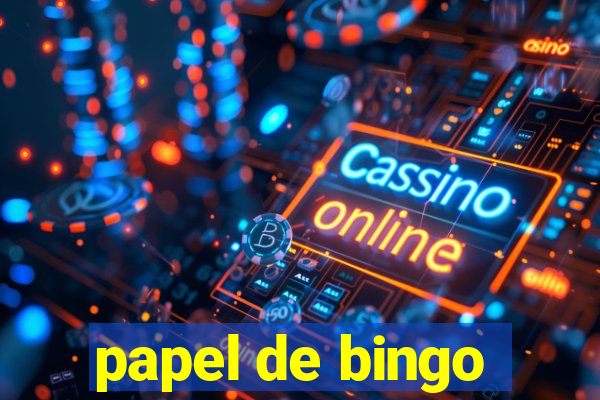 papel de bingo
