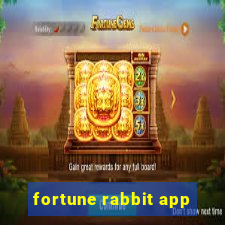 fortune rabbit app