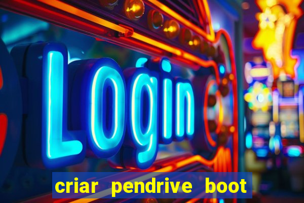 criar pendrive boot windows 10