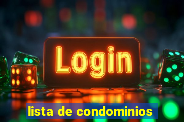 lista de condominios