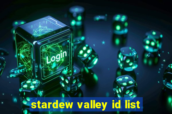 stardew valley id list