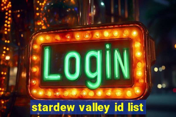stardew valley id list