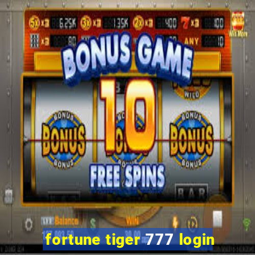 fortune tiger 777 login