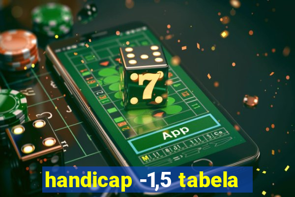 handicap -1,5 tabela