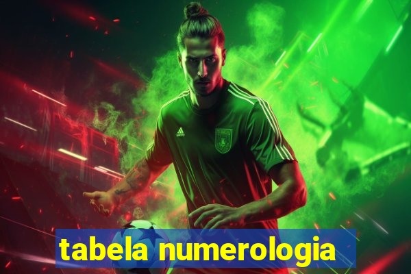 tabela numerologia