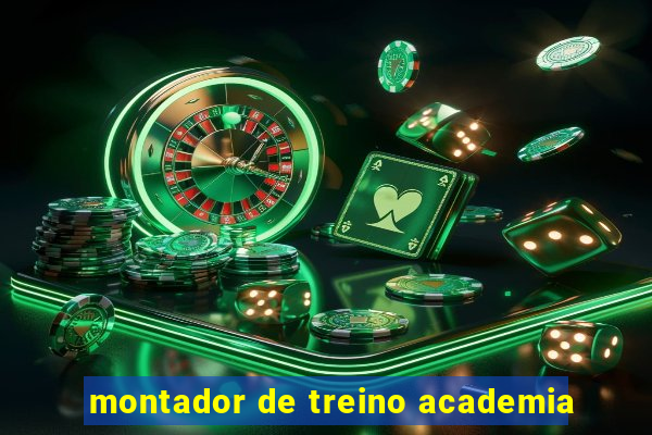 montador de treino academia