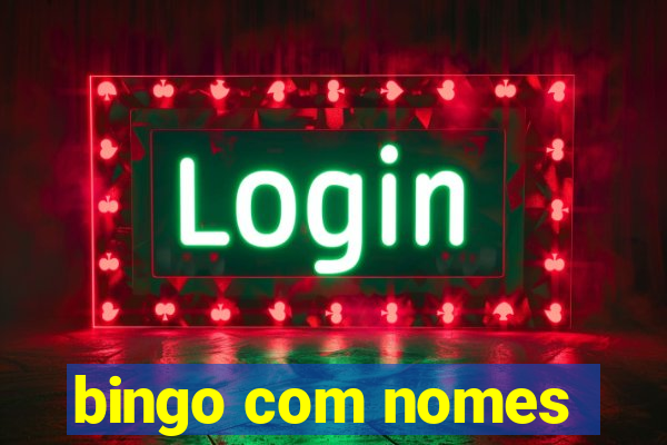 bingo com nomes