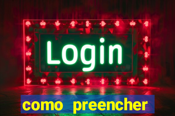 como preencher recibo de pagamento