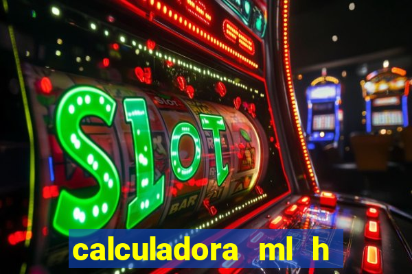 calculadora ml h para mcg kg min
