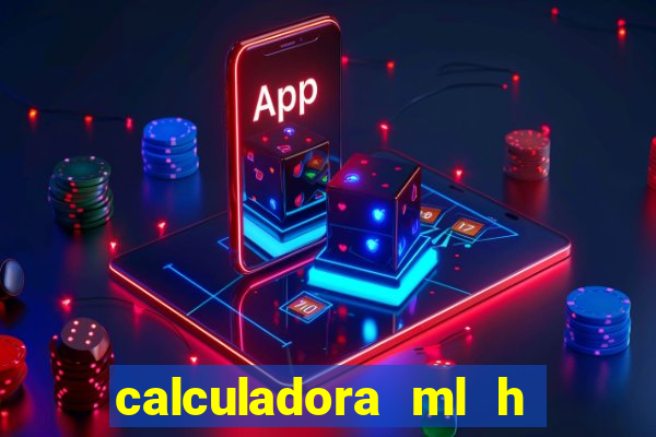 calculadora ml h para mcg kg min
